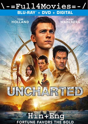 Uncharted (2022) 1080p | 720p | 480p BluRay [Hindi ORG (DD 5.1) + English]