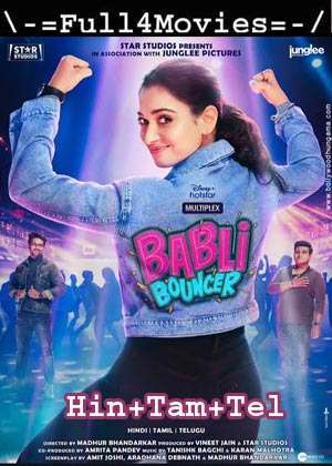 Babli Bouncer (2022) 1080p | 720p | 480p WEB-HDRip Multi Audio [Hindi + Tamil + Telugu (DD5.1)]